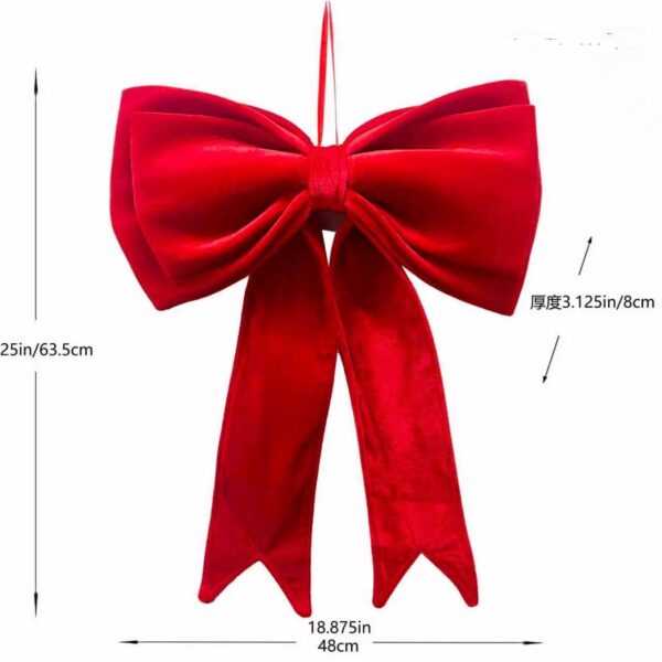 Christmas Costume Accessory Velvet Large Bow