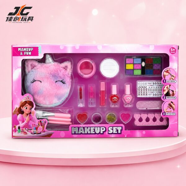 Children's Cosmetic Set Unicorn Makeup Kit - DIY Cosmetic Toys for Kids (Simulated Makeup Play Set)