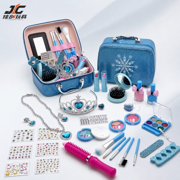 Cross-Border New Arrival: Princess-Themed Makeup Set - DIY Cosmetic Toy Kit for Kids (Children's Makeup Cosmetic Set)