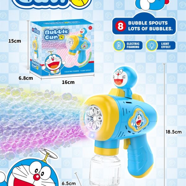 8-Hole Cartoon Character Automatic Bubble Machine with Lights