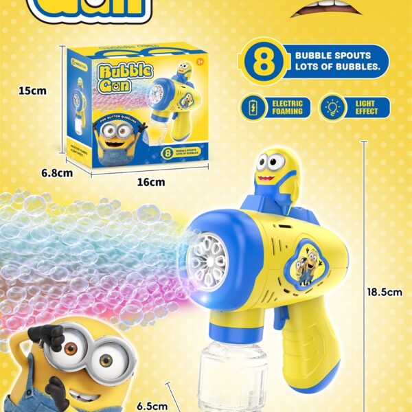 8-Hole Movie Character Automatic Bubble Machine with Lights