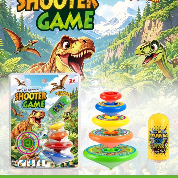 Spinning Top Stacking Fun - Dinosaurs