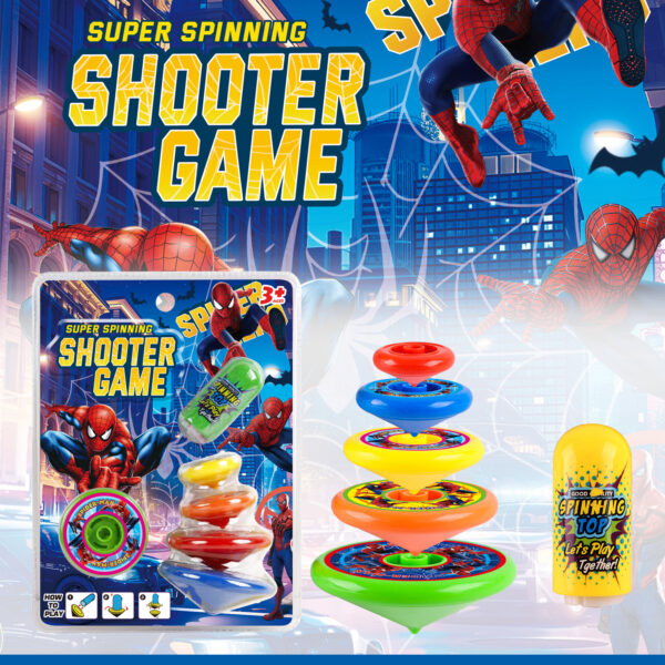 Spinning Top Stacking Game – Superhero Edition