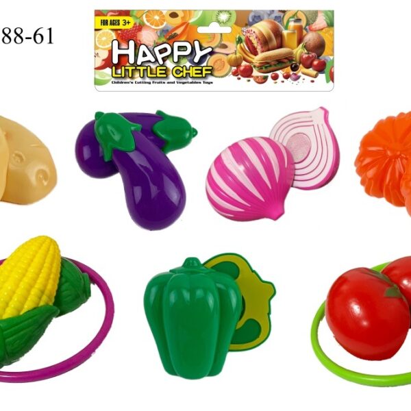 Vegetable Cutting Play Set + 2 Hoop Sets