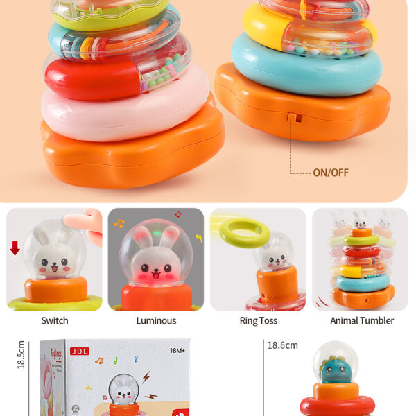 Multifunctional Tumbler Ring Stacking Game