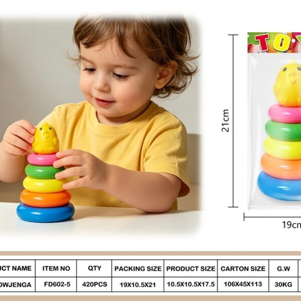 Mini Rainbow Stacking Chicks