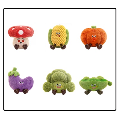Vegetable Plush Keychains – Wholesale 6-Style Mixed Pack