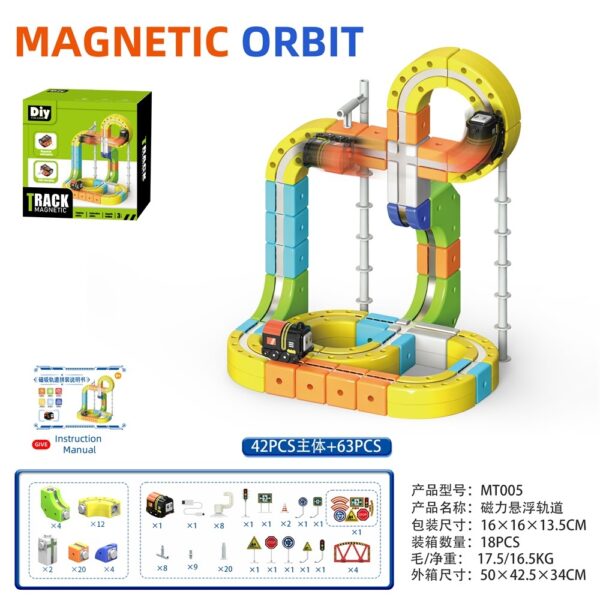 DIY Magnetic Track Train Electric High-Speed Railway Toy