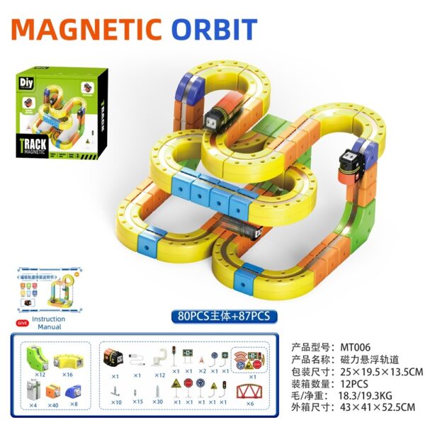 DIY Magnetic Track Train Electric High-Speed Railway Toy