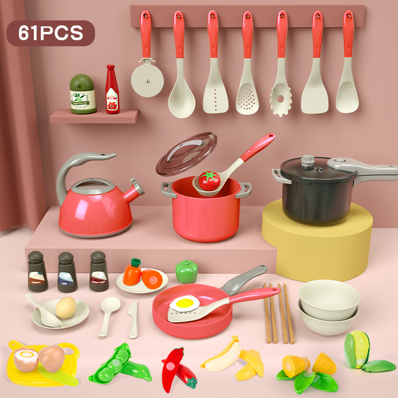 41-Piece Large Cookware Set, Fun Kitchen Pretend Play Toy for Kids