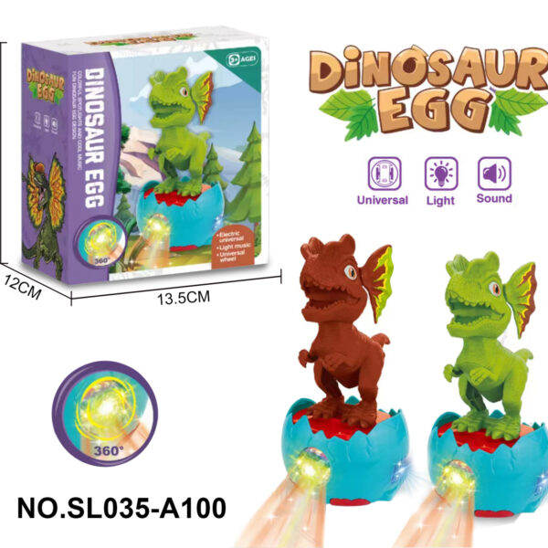 Electric Dinosaur Omni-Directional Egg Stand Plush