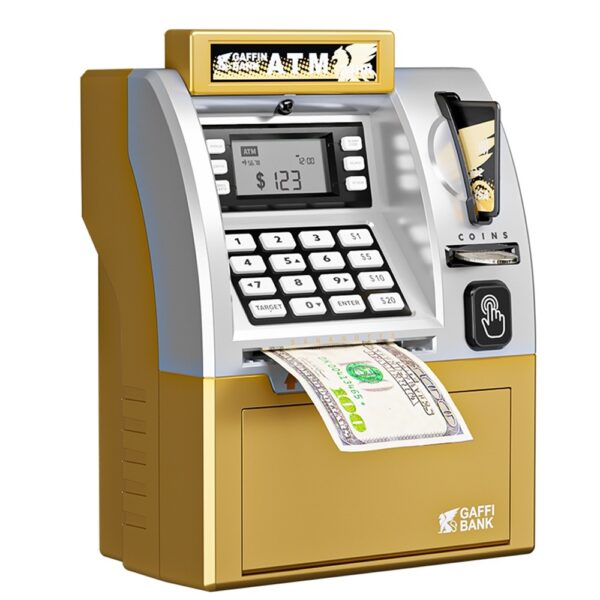 Golden ATM Cash Register Piggy Bank