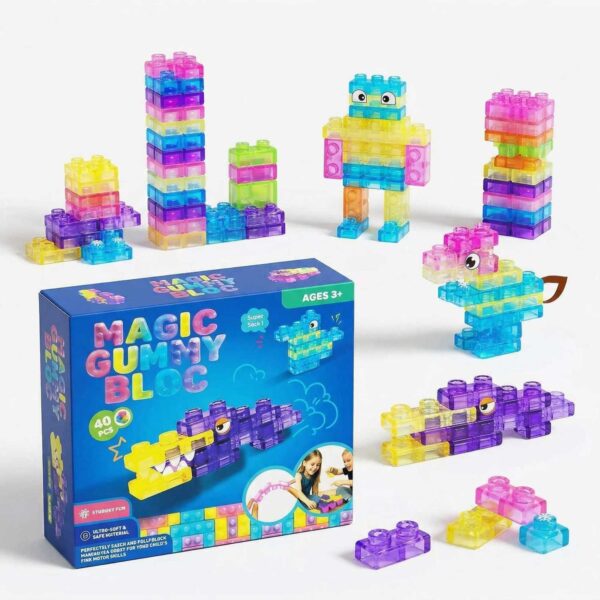 Jelly Soft Building Blocks Toy Set - Kids Early Education Construction Blocks