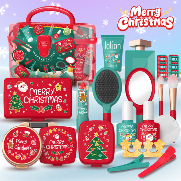 Christmas Edition Girls Makeup Cosmetic Toy Set - Non-Toxic Pretend Play CPC Certified