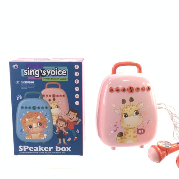 Giraffe Karaoke Machine Bluetooth Speaker Toy - Dual Microphone Kids Party Wholesale