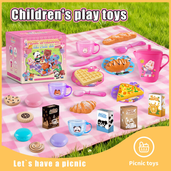 Pretend Play Kitchen Tea Set 2026 - Cups Dessert Food Toy CPC GCC Certified